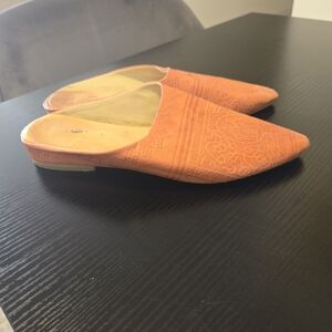 Chic Orange Women's Mules